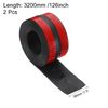 Sourcing Map 126"x1.5" Caulk Tape, Waterproof, Black, 2Pcs