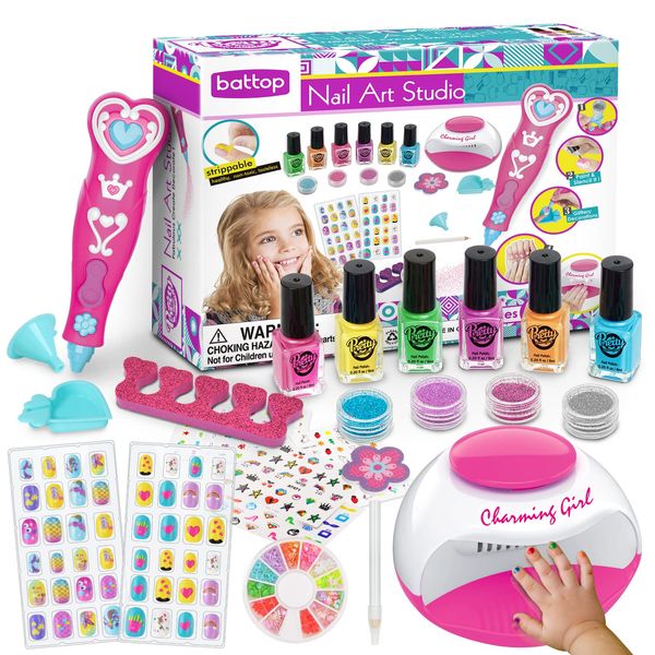 LemonDream Kids Nail Polish Sets,Gifts for Girls Nail Varnish Sets,Nail Art Kit kids Makeup Sets Girls Toys Age 7 8 9 10 11 12 for Birthday Present Christmas Party