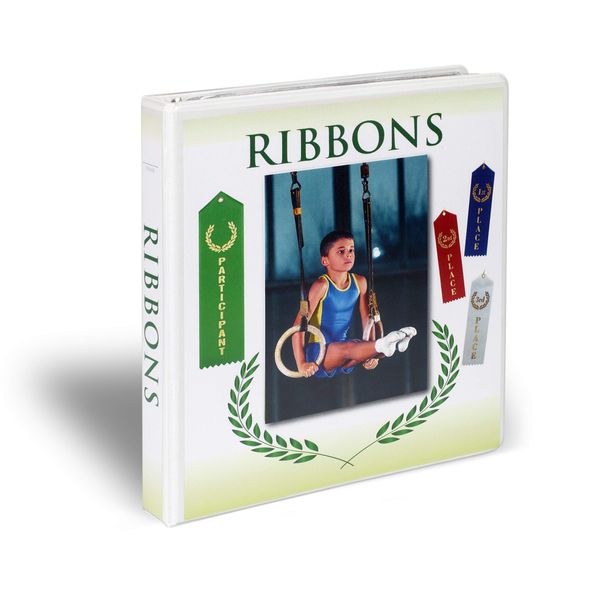 Mercurydean Award Ribbon Holder BINDER Organizer Display Storage Any Sport Contest Event Competition Ribbons Awards with 15 Pages Sheets and More