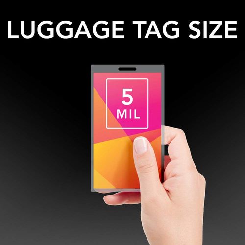 GBC Laminating Sheets, Thermal Laminating Pouches, Luggage Tag Size, 5 Mil, HeatSeal UltraClear, 25 Pack (3202005)