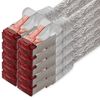 Cat6 network cable 10 x 2 m transparent Ethernet cable Lankabel Cat6 Lan network cable Sftp Pimf patch cable 1000 Mbit s