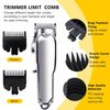 2025 Professional 10-Pack Black Hair Clipper Guards Guide Combs for Multi-Purpose79607/ Pilot/Pro Basic/ ProSeries79775/79060