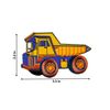 Iron on Patch Embroidered Patches Application Digger and Tip Truck Building Site Construction