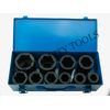 10 PC 1" ONE INCH DRIVE DR DEEP BIG SIZE AIR BLACK IMPACT SOCKET WRENCH TOOL SET