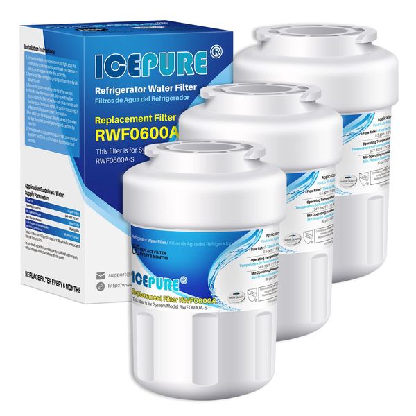 RWF0600A Refrigerator Water Filter Compatible for GE MWF, MWFINT, MWFA, ICEPURE