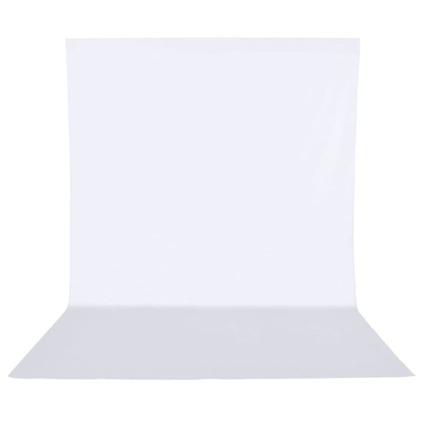 Hemmotop Background Cloth White Photography Background 59.1 x 78.7 inches (150 x 200cm) Screen Cloth White Cloth Background Paper Professional Photography Studio Background Screen Sheet Folding Back Paper Cloth for Shooting and Video Polyester 4.9 x 6.6 f