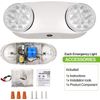 2 Pack Emergency Exit Light Adjustable 2 Round Head with Battery Back-up UL 924