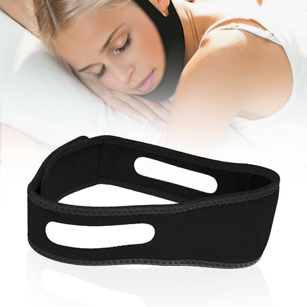 TYVOM Anti Snoring Chin Straps, Adjustable Anti Snoring Device Comfortable Stop Snoring Aids Effective Anti Dry Mouth Chin Strap for Men Women Enhanced Night Sleep Snoring Solution