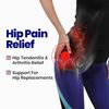 Hip Brace Thigh Compression Sleeve – Hamstring Compression Sleeve & Groin Compression Wrap for Hip Pain Relief. Support for Hip Replacements, Sciatica Pain Relief Brace (Small/Medium)