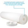 SpiroPure 20x4.5 Empty Refillable Filter Cartridges with Polyester Pads (Case of 3)