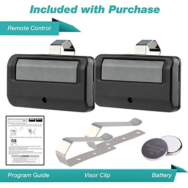 2PCS 891LM for Chamberlain Liftmaster Craftsman Garage Door Opener Remote