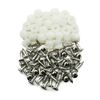 Plastic Hinge Dowel Inserts with Screws 100 Pack