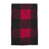 Mud Pie Chenille Check Blanket, Red