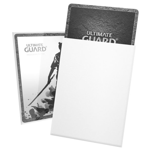 Ultimate Guard Katana Card Sleeves, 100 Standard Size TCG Sleeves, 66 x 91mm, White Back, Tournament Sleeves, No PVC & Acid-Free, High Clarity