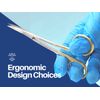 Scissors 5.5" LaGrange Gold Plated Handle with Tungsten Carbide Inserts ARTMAN