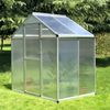 4' L x 6' W Stable Outdoor Walk-In Cold Frame Garden Greenhouse Planter