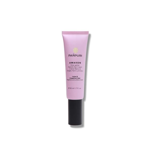 Pampuri AW Glow Getter Hand & Nail Cream Organic Grapefruit Scent, Dull, Oyster Nut Oil, Non-Sticky