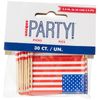 Classic Flag Picks | USA Theme And Design Party Accessories | 30ct