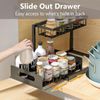Under Sink Pull-out Drawer Cabinet Organizer Storage Shelf kitchen bathroom 2pcs