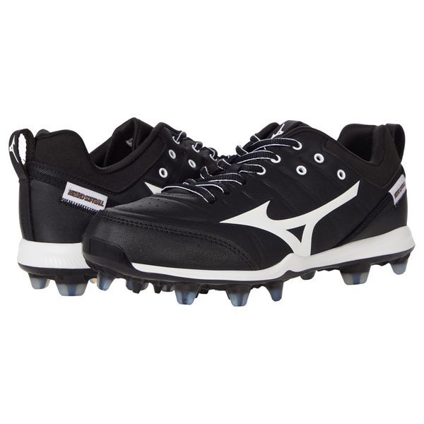 Mizuno mens 9-spike 9 Spike Advanced Finch Elite 5 Womens TPU Molded Softball Cleat, Black/White, US