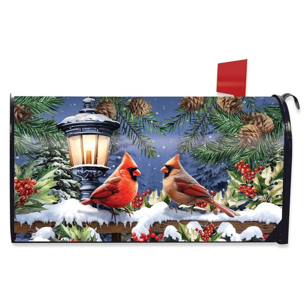 Briarwood Lane Winter Glow Cardinals Oversized Mailbox Cover