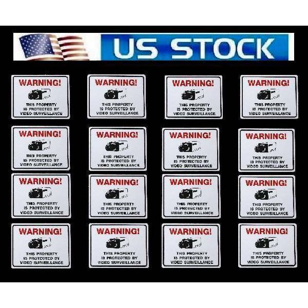 Window Security stickers for Home Store Bars Decal Signs Security Cameras in Use