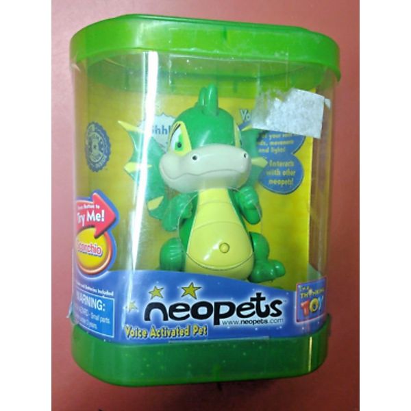 Neopets Scorchio Green Dragon 2002 Voice Activated Toy NEW (In Poor Packaging)