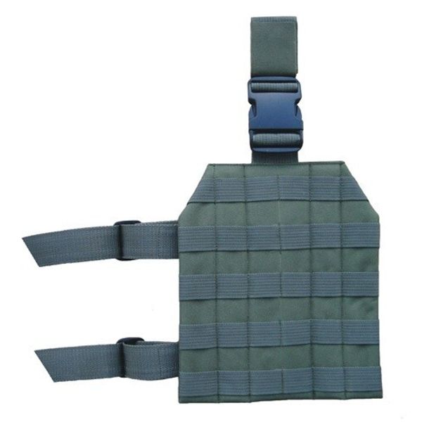 Green Non-Slip Universal Adjustable MOLLE Drop Leg Platform Panel Holster 231G