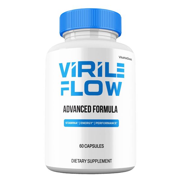 Virile Flow Capsules For Men, All Natural VirileFlow Supplement (1 Pack)