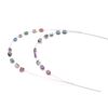 Angzhili 1 Pack Temporary Tooth Decoration with Metal Wires,Metal Bracket and Orthodontic Ligature Ties,Practice Props for Dental Students,Orthodontist Explain Props