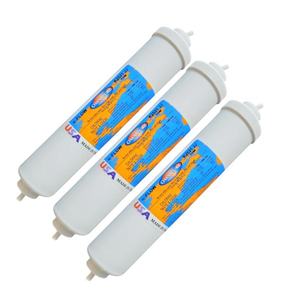 Omnipure K2521-JJ Inline GAC 10" x 2" Postfilter 1/4"QC 3-PACK