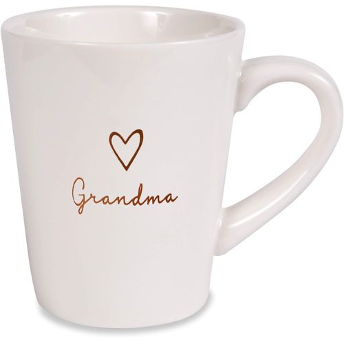 Pavilion Gift Company Stoneware 19561 Grandma Cup, 15 oz, Cream