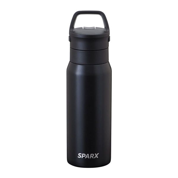 Atlas SPARX SPARX ASO-530BK Carbonated Bottle, Cold Insulated, Stainless Steel Growler, 18.9 fl oz (530 ml), Black, Carbonated Beer, Highball, Vacuum Insulated