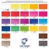 Van Gogh Watercolour plastic case botanical selection set | 24 half pans