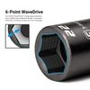 Capri Tools 26 mm Stubby Impact Socket, 1/2 in. Drive, 6-Point, Metric