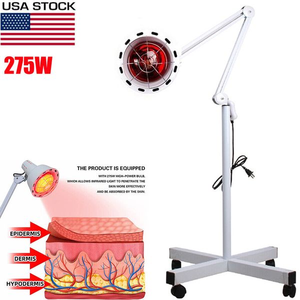 275W Infrared Lamp Infrared Red Heat Therapy Light Floor Stand Pain Relief Light