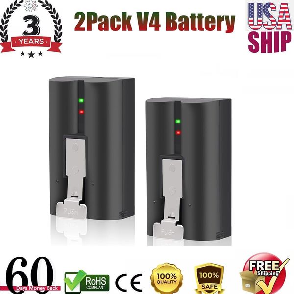 2-Pack V4 Replacement Battery for Ring-Doorbell Camera 2/3/4/3plus Spotlight Cam