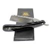 Classic Vintage Shaving Razors for Men New - Genuine Buffalo Horn Handle - Straight Cut Throat Shaving Razor - Damascus Steel - Beard Trimmer Razor - Wet Shaving Black - Storage Case