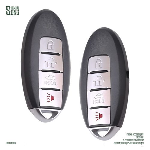 XINXUSONG 2Pcs Compatible with Sentra Versa CWTWB1U840 Car Key Fob Keyless Control Entry Remote 4 Button Vehicles Replacement 285E3-3SG0D Proximity Smart Key