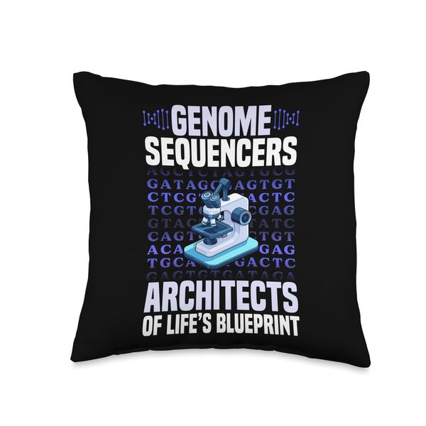 Genome Sequencing DNA Tree Genetic Science Throw Pillow