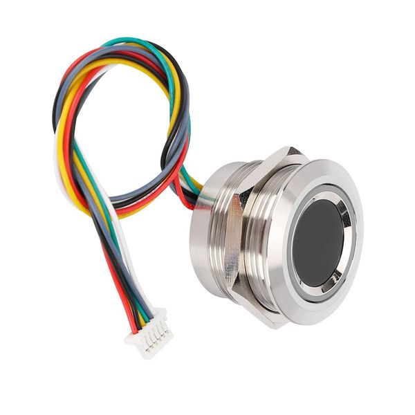 Fingerprint Scanner,Capacitive Fingerprint Module,2 Colors Indicator Light Fingerprint Identification Module, R503 Circular Capacitive Finger biometric Scanner for Access Control, Help Desk, Security