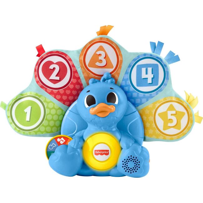 Fisher-Price Linkimals Learning Toy Counting & Colors Peacock with Interactive Lights & Music for Baby & Toddlers Ages 9+ Months