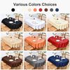 Oval Tablecloth 60 X 84 Inch Washable Fabric Table Cloth Solid Black Table Cover