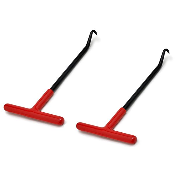Hsthe Sea 2Pcs Motorcycle Exhaust Spring Hooks T Shaped Handle Spring Installed Puller Hooks Trampoline Spring Pull Tool Spring Removal Tool