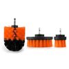 Drill Brush Set Power Scrubber Drill Attachments For Carpet Tile Grout Orange