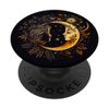 Moon And Sun Celestial Illustration PopSockets Standard PopGrip