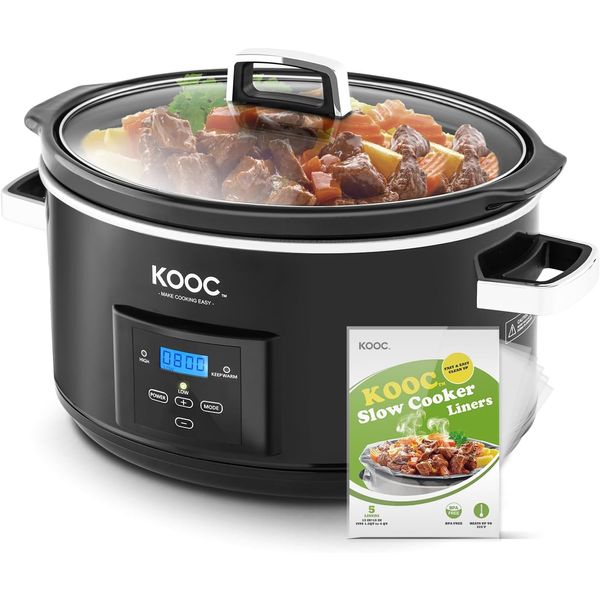 [NEW LAUNCH]  8.5-Quart Programmable Slow Cooker, Larger than 8 Quart, More Prac