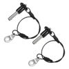 M METERXITY 2Pcs Ball Locking Pins 6mm Dia 15mm Usage Length Button Handle Quick Release Pin