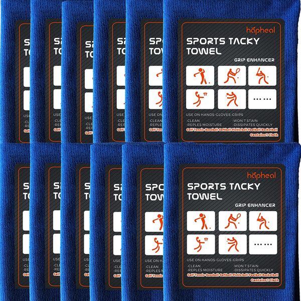 hapheal Tacky Towel Grip Enhancer- Perfort for Tennis,Pickle Ball,Base Ball,Golf,Football,Basketball