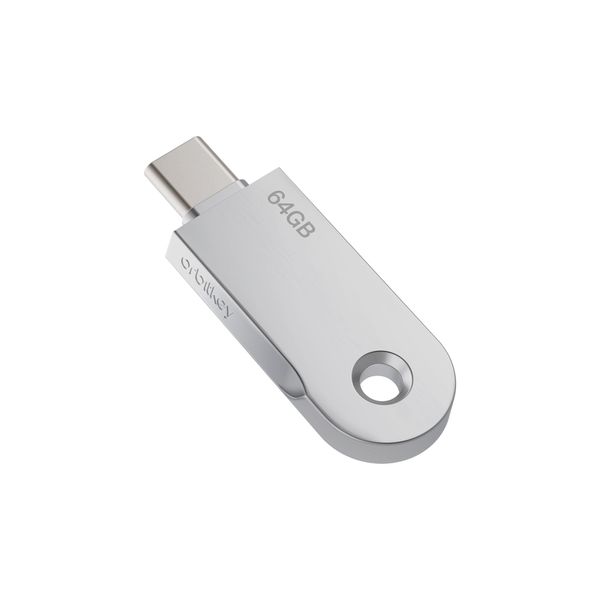 Orbitkey USB-C | Thumb Drive with Fast Transfer Chip | Slim Profile Compatible Key Organizer & Key Ring